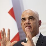Alain Berset s'est entretenu avec les présidents russe Vladimir Poutine et ukrainien Volodymyr Zelensky (archives).